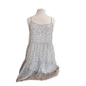 Le Lis Cream and Blue Spotted Dress